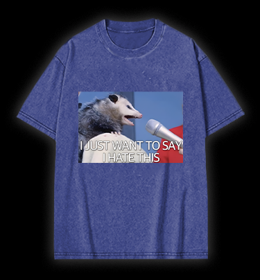 Angry Mouse Talk Vintage Washed 100% Cotton T-Shirt