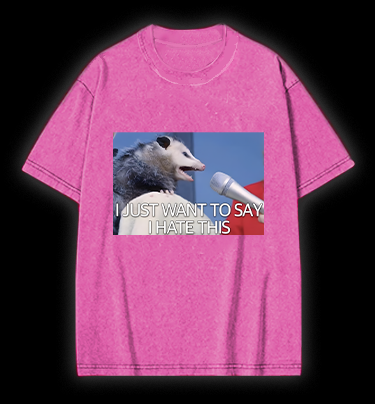 Angry Mouse Talk Vintage Washed 100% Cotton T-Shirt