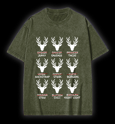Deer Name Pranks Vintage Washed 100% Cotton T-Shirt