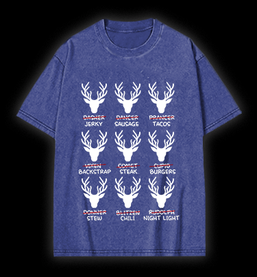 Deer Name Pranks Vintage Washed 100% Cotton T-Shirt