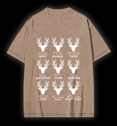 Deer Name Pranks Vintage Washed 100% Cotton T-Shirt