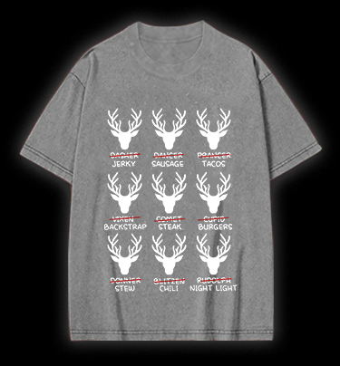 Deer Name Pranks Vintage Washed 100% Cotton T-Shirt