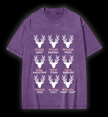 Deer Name Pranks Vintage Washed 100% Cotton T-Shirt