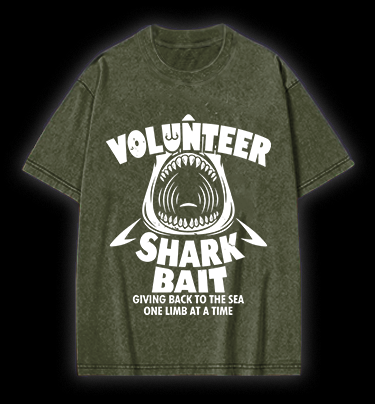 Shark Bait Vintage Washed 100% Cotton T-Shirt