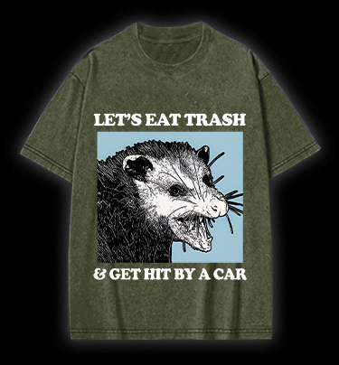 Mouse's Trash Plan Vintage Washed 100% Cotton T-Shirt
