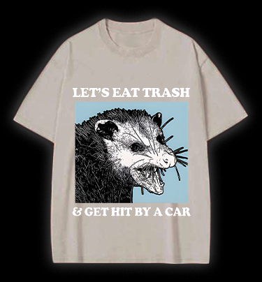 Mouse's Trash Plan Vintage Washed 100% Cotton T-Shirt