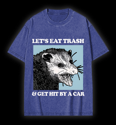 Mouse's Trash Plan Vintage Washed 100% Cotton T-Shirt