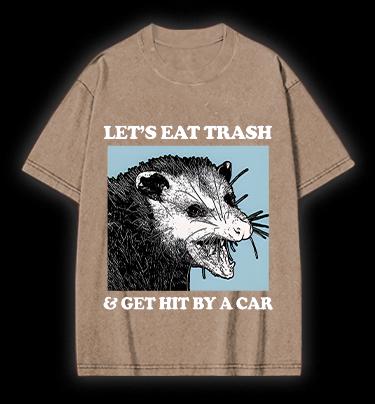 Mouse's Trash Plan Vintage Washed 100% Cotton T-Shirt