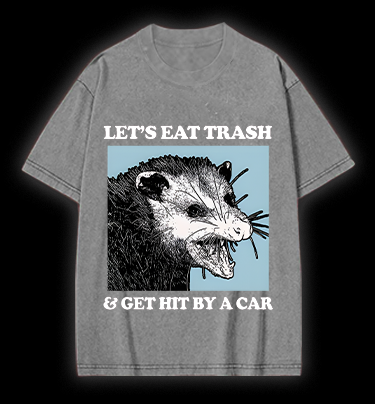 Mouse's Trash Plan Vintage Washed 100% Cotton T-Shirt