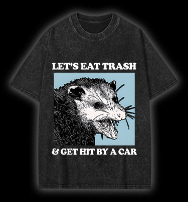 Mouse's Trash Plan Vintage Washed 100% Cotton T-Shirt