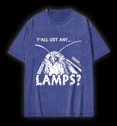 Moth Wants Lamps Vintage Washed 100% Cotton T-Shirt