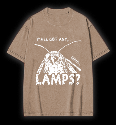 Moth Wants Lamps Vintage Washed 100% Cotton T-Shirt