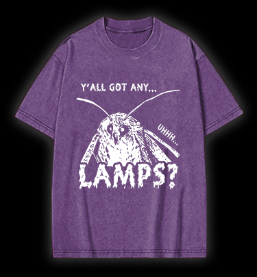 Moth Wants Lamps Vintage Washed 100% Cotton T-Shirt
