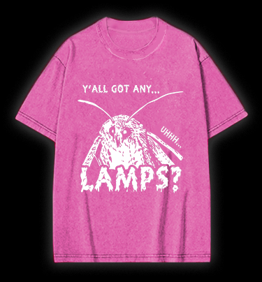 Moth Wants Lamps Vintage Washed 100% Cotton T-Shirt