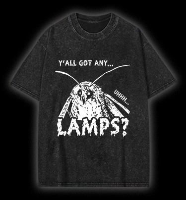 Moth Wants Lamps Vintage Washed 100% Cotton T-Shirt