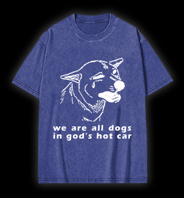Dog's Helpless Mood Vintage Washed 100% Cotton T-Shirt