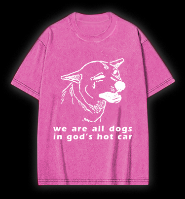 Dog's Helpless Mood Vintage Washed 100% Cotton T-Shirt