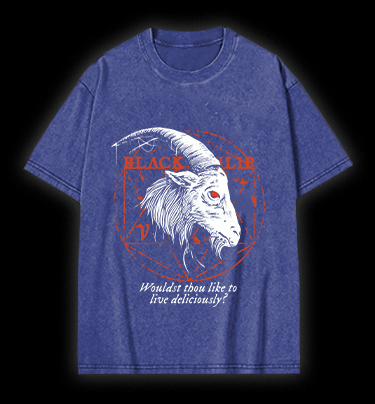 Goat's Dark Tempt Vintage Washed 100% Cotton T-Shirt