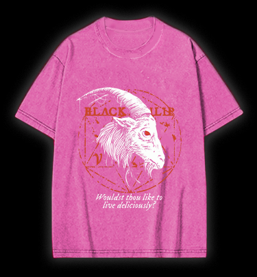 Goat's Dark Tempt Vintage Washed 100% Cotton T-Shirt