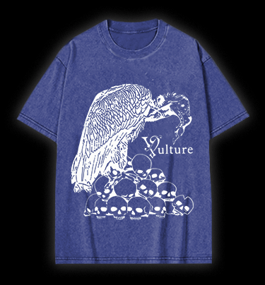 Vulture Dark's Realm Vintage Washed 100% Cotton T-Shirt