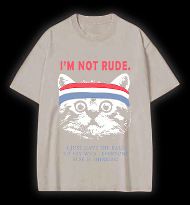 Cat's Bold Truth Vintage Washed 100% Cotton T-Shirt