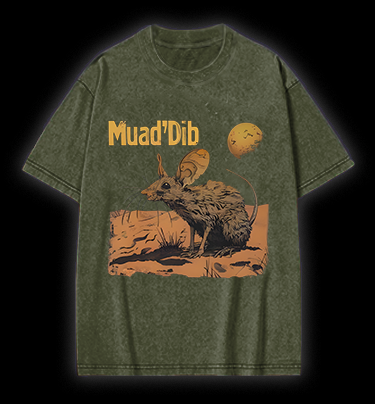 Mouse: Dune Symbol Vintage Washed 100% Cotton T-Shirt