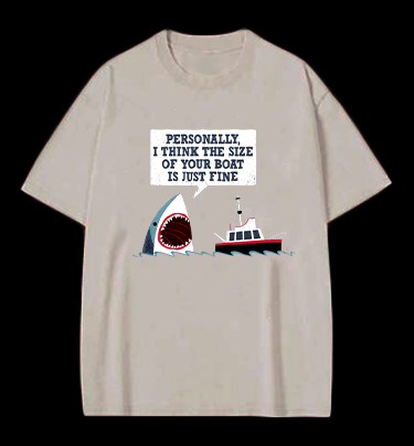 Shark: Boat's Fan Vintage Washed 100% Cotton T-Shirt