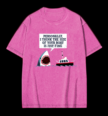 Shark: Boat's Fan Vintage Washed 100% Cotton T-Shirt