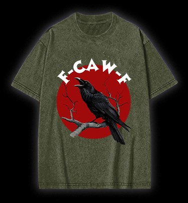 Raven's Quirky Call Vintage Washed 100% Cotton T-Shirt
