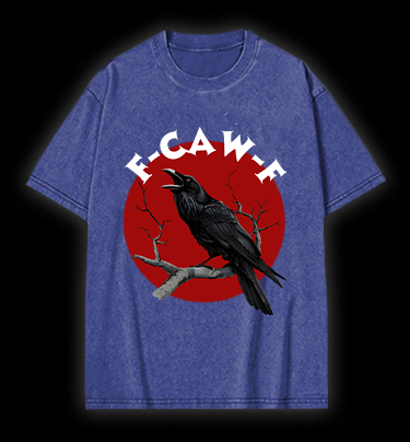 Raven's Quirky Call Vintage Washed 100% Cotton T-Shirt