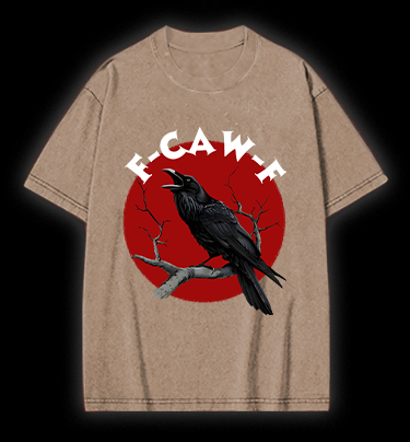 Raven's Quirky Call Vintage Washed 100% Cotton T-Shirt