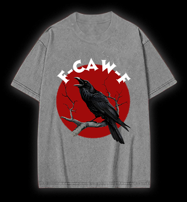 Raven's Quirky Call Vintage Washed 100% Cotton T-Shirt