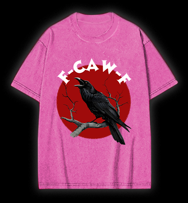Raven's Quirky Call Vintage Washed 100% Cotton T-Shirt