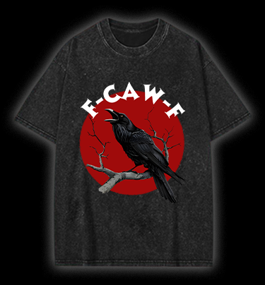 Raven's Quirky Call Vintage Washed 100% Cotton T-Shirt