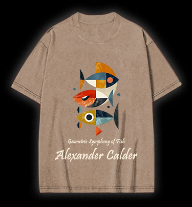 Alexander Calder's Fish Vintage Washed 100% Cotton T-Shirt