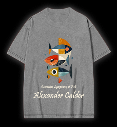 Alexander Calder's Fish Vintage Washed 100% Cotton T-Shirt