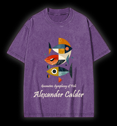 Alexander Calder's Fish Vintage Washed 100% Cotton T-Shirt