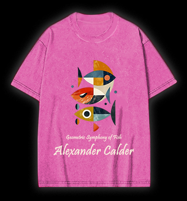 Alexander Calder's Fish Vintage Washed 100% Cotton T-Shirt