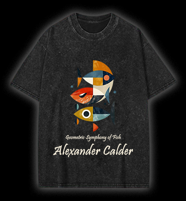 Alexander Calder's Fish Vintage Washed 100% Cotton T-Shirt