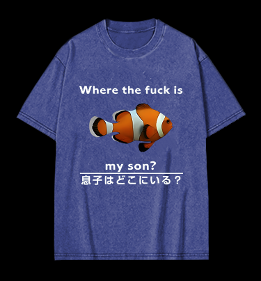 Fish's Son Hunt Vintage Washed 100% Cotton T-Shirt