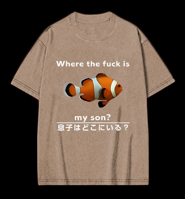 Fish's Son Hunt Vintage Washed 100% Cotton T-Shirt