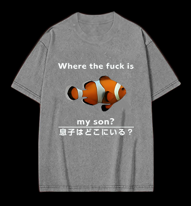 Fish's Son Hunt Vintage Washed 100% Cotton T-Shirt