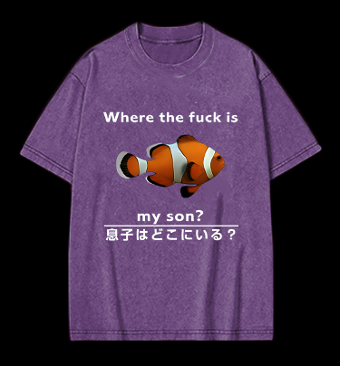 Fish's Son Hunt Vintage Washed 100% Cotton T-Shirt