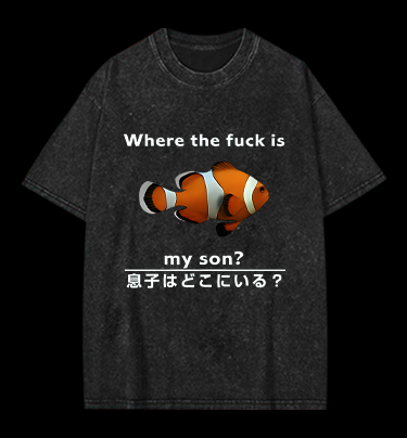 Fish's Son Hunt Vintage Washed 100% Cotton T-Shirt