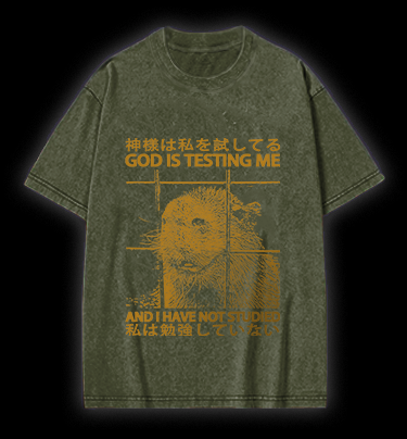 Capybara's Test Trouble Vintage Washed 100% Cotton T-Shirt