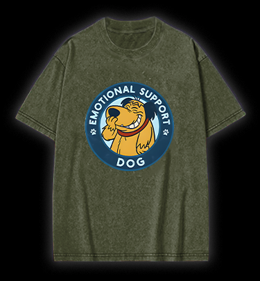 Dog's Heartwarming Style Vintage Washed 100% Cotton T-Shirt