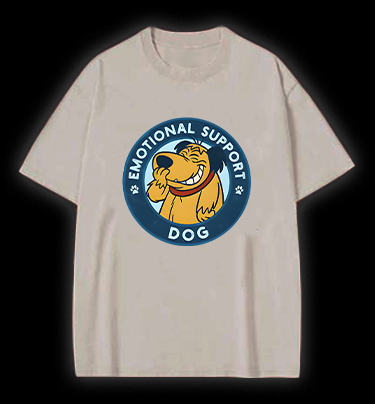 Dog's Heartwarming Style Vintage Washed 100% Cotton T-Shirt