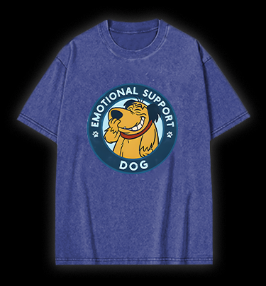 Dog's Heartwarming Style Vintage Washed 100% Cotton T-Shirt