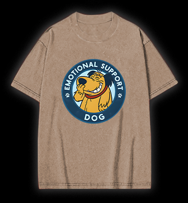 Dog's Heartwarming Style Vintage Washed 100% Cotton T-Shirt