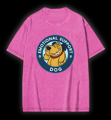 Dog's Heartwarming Style Vintage Washed 100% Cotton T-Shirt